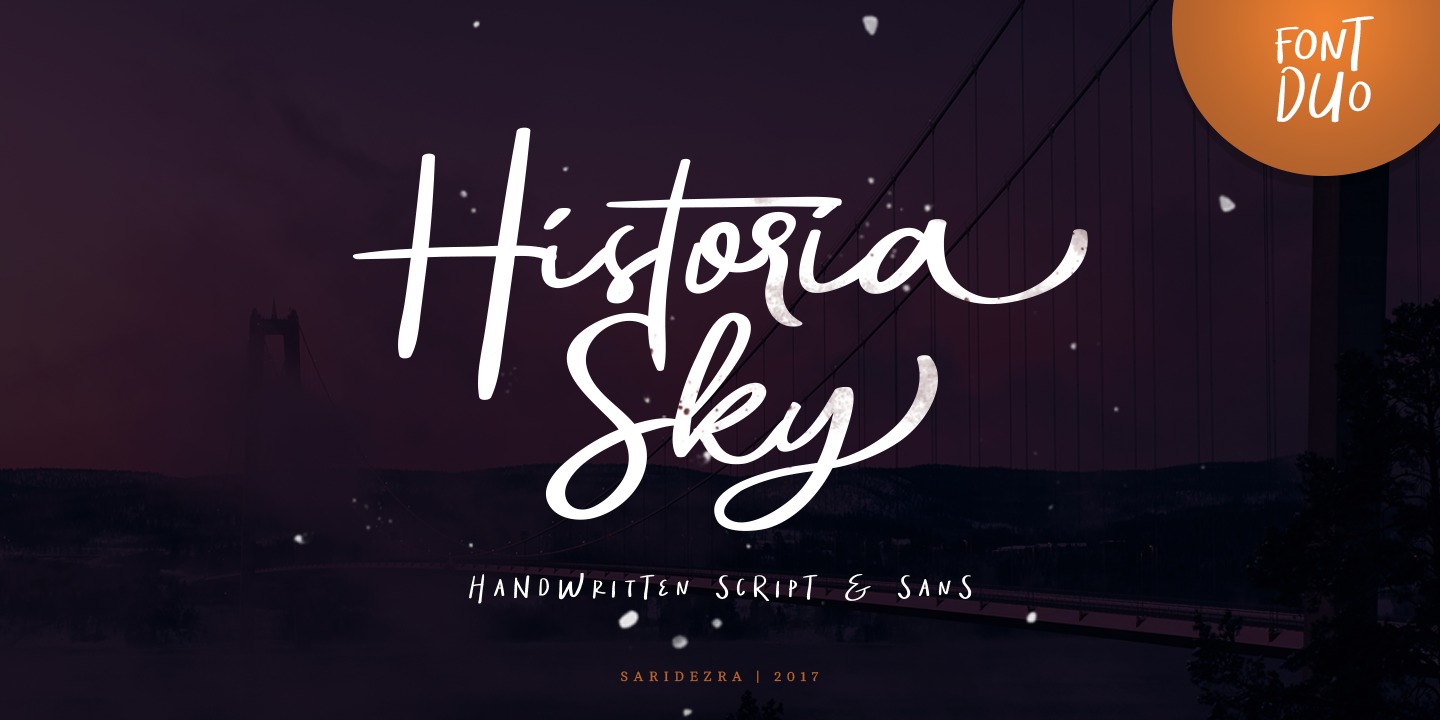 Historia Sky Font preview